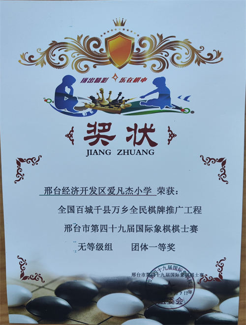 团体一等奖 无等级组