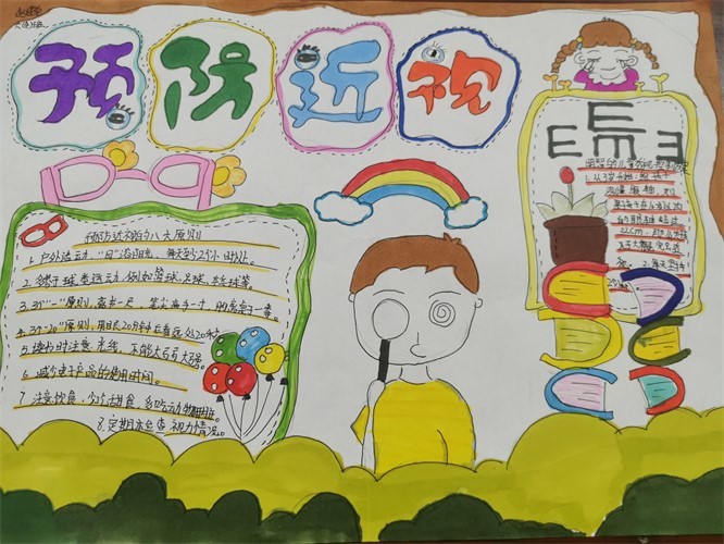 预防近视手抄报5